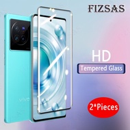 Phone Screen Film For VIVO X80 X90 X70 X60 X50 Pro 5G Clear HD Tempered Glass Film [2 Pieces] 9H Hardness Full Cover Anti-Scratch Screen Protector
