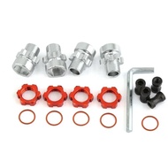 Metal 12Mm To 17Mm Splined Wheel Hex Hub Adapter For Trxs Slash2wd Rustler Stampede Bandit 4WD RC Ca
