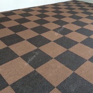 CARPET TILES-PLAIN/TILES SIZE: 50CM X 50CM/ BACKING:FINE BITUMEN/SUITABLE FOR COMMERCIAL USE