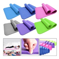 Yoga Mat / Excellent Slip Resistant Resilience Fitness / NBR 10mm Yoga Mat Extra Thick 183m / Tikar 