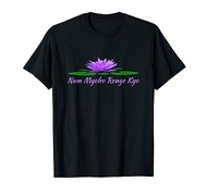 Nam Myoho Renge Kyo Japanese Buddhist Mantra Lotus Flower T-Shirt