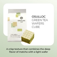 [OSULLOC] Green Tea Wafers Cube 100g,  Green Tea , Wafers Cube ,  green tea Snacks,