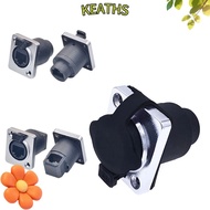 KEATHS RJ45 Ethernet Connector, Waterproof  Cable Holder RJ45  Connector, with Rubber Cover IP65 Hig