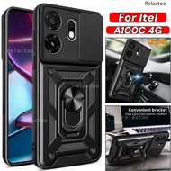 ITEL A100C Casing For Itel A100C A100 C ItelA100C 5G 4G Shockproof Phone Case Armor Ring Bracket Ste