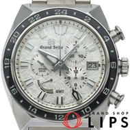 精工 Grand Grand Seiko Spring Drive 計時 GMT 44.5mm 運動系列 SBGC253/9R86-0AN0，附錶盒、保固卡，鈦金屬材質，男士腕錶，亮白色，拋光處理，成