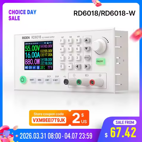 RD RD6018 RD6018W 60V 18A USB WiFi DC DC adjustable Step Down voltage bench Power Supply Buck conver