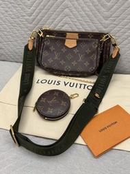 極美品 98 以上新連正單 Authentic Louis Vuitton Monogram Pochette Accessories 多功能 5合1 肩背袋 斜孭袋 (LV Dior Prada C