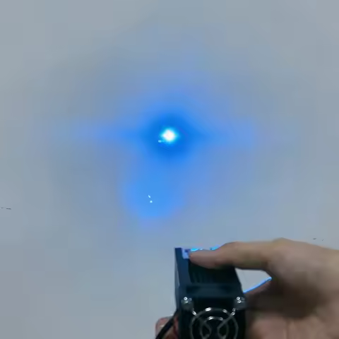Focusable 405nm Violet Blue Dot Laser Module 100mW 300mW 600mW with Cooling Fan(with Bracket and Ada