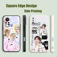 Casing For Samsung A12 A10 A10S A20S A03S A50 A31 A02S A11 BTS Jimin Art Design aesthetic HR004 Phone Case Square Edge