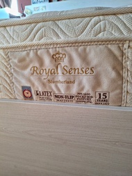 【保養極佳】Slumberland 斯林百蘭 Royal Senses 御爵 4呎6 雙人加大床褥 (冇下陷/冇污漬)
