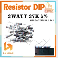 R resistor 2w 2Watt 27K 27Kilo Ohm 27 kilo 27kohm 2 watt tolerance 5% 27k