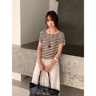 6UP Women's Colorful Striped Off Shoulder Sweater New Casual Minimalist Style From Guangzhou Model 6