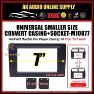 Universal Convert 10" & 9" To 7" Android Double Din Player Casing 10 Inch & 9 Inch To 7 Inch (NO SOC