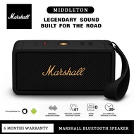 【6 Month Warranty】Marshall MIDDLETON Wireless Bluetooth Speaker Bass Portable Speaker Waterproof Wireless Speaker Built-in Microphone Handsfree Call Speaker for IOS/Android/PC Speaker Bluetooth 20 Hour Battery Life Authentic Marshall Speaker