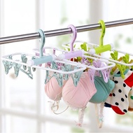 Travelbuddy Jemuran Gantungan 12 Jepitan Handuk BH CD Hanger Multifungsi