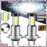 [Z F L U] 2X H7 LED Headlight Bulb Kit High Low Beam 100W 30000LM Super Bright 6000K White