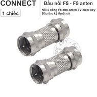 F5 jack connector for TV antenna clear key 1 pc - F5 male ro F5 male connector