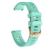 Zenia 20mm Skin-friendly Silicone Watch Strap for Garmin Forerunner 70 170 165 55 245 645 Music 570