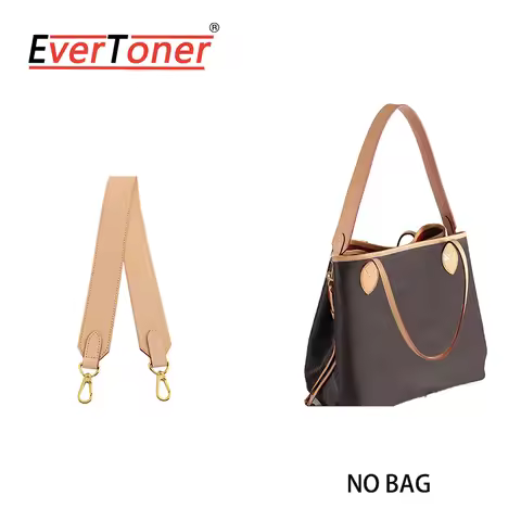 EverToner Crossbody Strap Fit for Lv Neverfull Bag Wide Shoulder Strap Bucket Bag Armpit Transformat