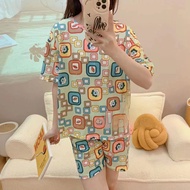 YAZI FASHION Korean Terno Shirt Pajama for adult sleepwear set for women cotton spandex sleepwear #YLS