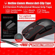 Hotline Games 2.0 Mouse Grip Tape for Logitech G403/G603/G703 Gaming Mouse Anti-Slip Tape ,Grip Upgrade