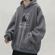 ZITY Mens Oversized Hoodie Korean Trend Hip-Hop Style Pullover Sizes M-5XL Available