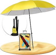 STYNGARD Travel Parasol with UV Protection 50+ [155 cm Diameter] - Beach Umbrella Parasol Beach with
