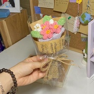 Mini wool bouquet of forget-me-nots