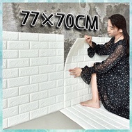 Wallpaper size 35X38cm Wall Stickers PE Foam 3D WallPaper Brick safety Waterproof Self Adhesive