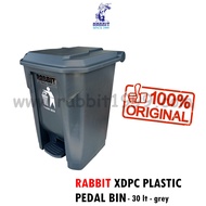 RABBIT XDPC PLASTIC PEDAL BIN - 30Lt - recycle step on pedal bin / trash bin / recycle bin / tong sa