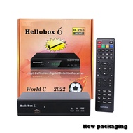 【Customer favorite】 Hellobox6 H.265 Hevc 1080p Multistream/t2mi Set Box Decoder Dvb S2/s2x Tuner Receptor Include Usb Wifi