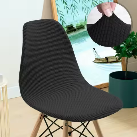 New Exquisite Comfortable and Durable Eames Chair Cover Waffle Simple Table Chair Cover Desk Chair C