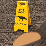 New Product cat vomit sign cat Vomit sign dog dog vomit sign