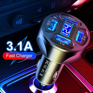 66W USBType-C4-iPhone 15Quick Charge 3.0 Pengecas Kereta USB 66W 4 Port Jenis-C Pengecasan Pantas - 