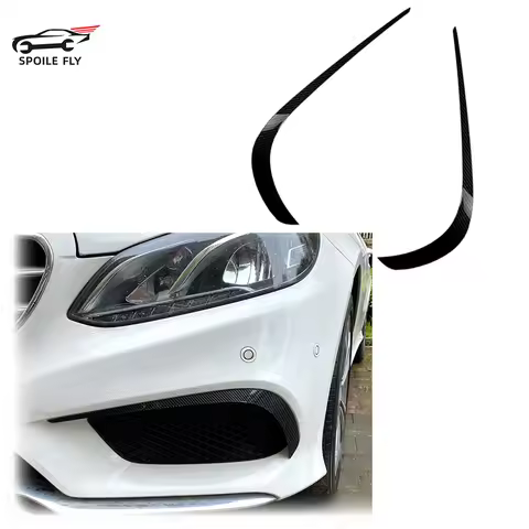 2013 To 2015 For Mercedes Benz E Class W212 Facelift AMG Front Bumper Spoiler Lip Upwind Cover Grill
