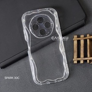 Tecno Spark 30C Case Tecno Spark 20 Tecno Spark 20C Softcase Clear Wave Tecno Spark 30C Tecno Spark 