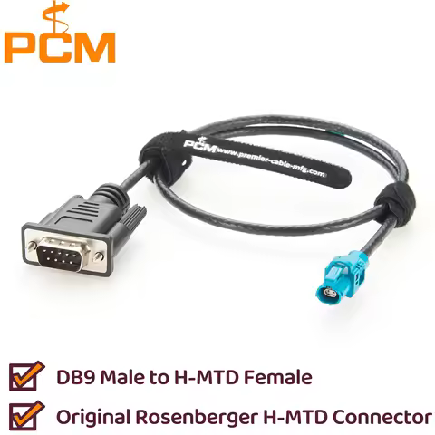 Original Rosenberger H-MTD E6K10A-1CAZ5-Z Female to DB9 Male Cable for Automotive Ethernet CANBus RS