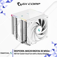 DEEPCOOL AK620 DIGITAL SE White HSF Air Cooler Dual Fan with a Status Display