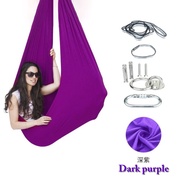 MIILYE ในร่มบำบัด Sensory Swing สำหรับเด็กฮาร์ดแวร์ติดตั้งปรับ Snuggle Cuddle เปลญวน Lycra ชิงช้ามี 