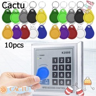 CACTU 10pcs NFC Tag Changeable RFID Keyfobs Key Card