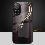 HP Glitter Glass Phone Case For POCO C71 - POCO C71 Phone Case - K21