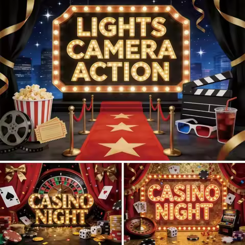 Las Vegas Casino Night Photography Backdrop Golden Glitter Dice Playing Card Casino Happy Birthday P