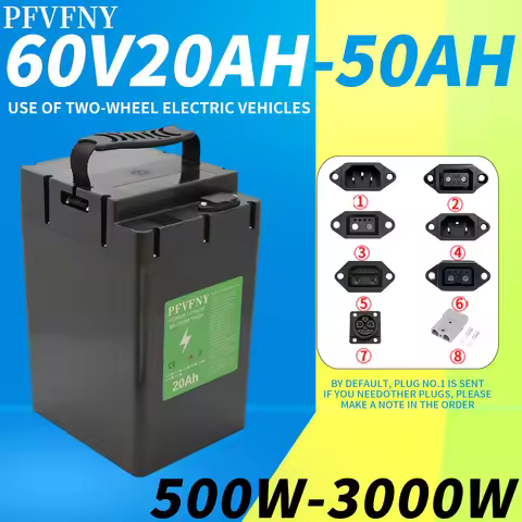 24-hour fast transportation, new full capacity 21700 lithium-ion battery 60V 20AH-50AH,+charger, wit