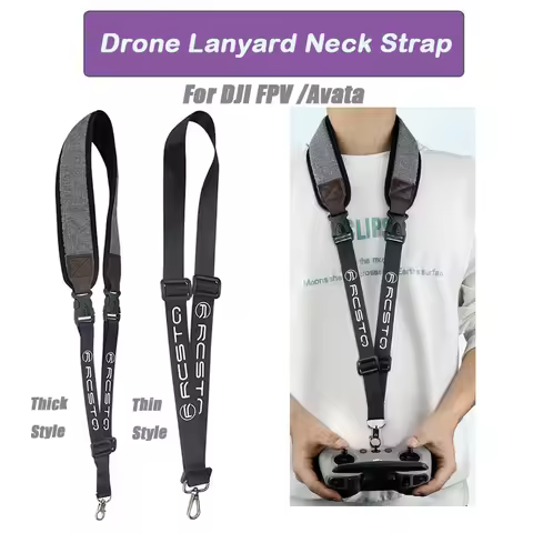 For DJI Avata 2 Remote Lanyard Neck Strap Drone Controller For DJI Avata/FPV Adjustable Neck Buckle 