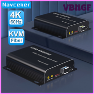 ตัวแปลงอุปกรณ์พ่วงต่อสัญญาณไฟเบอร์ออฟติก VBNGF Navceker 4K 60Hz HDMI KVM 1080P 120Hz 20Km HDMI ออปติ