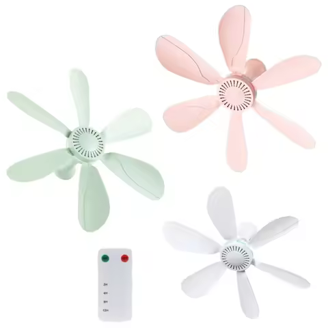 Whisper Quiet Six-Leaf Ceiling Fan with Timer, 220V, Indoor/Outdoor Use Hvac tools Iptv subscription