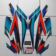 Satria f150 2007 motorcycle stickers biru