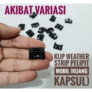 10 Pcs Kijang Kapsul Car Weather Strip Clips Iron Type Weather Strip Button
