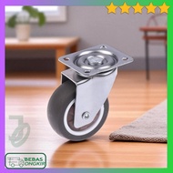 4 Pcs 1 Inch Multifunction Caster Wheels Trolley Furniture Soft Rubber Caster Wheel CASTRY C10