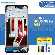 COMPATIBLE FOR OPPO A58 4G CPH2577 LCD FRONT HOUSING FRAME BEZEL REPLACEMENT PART